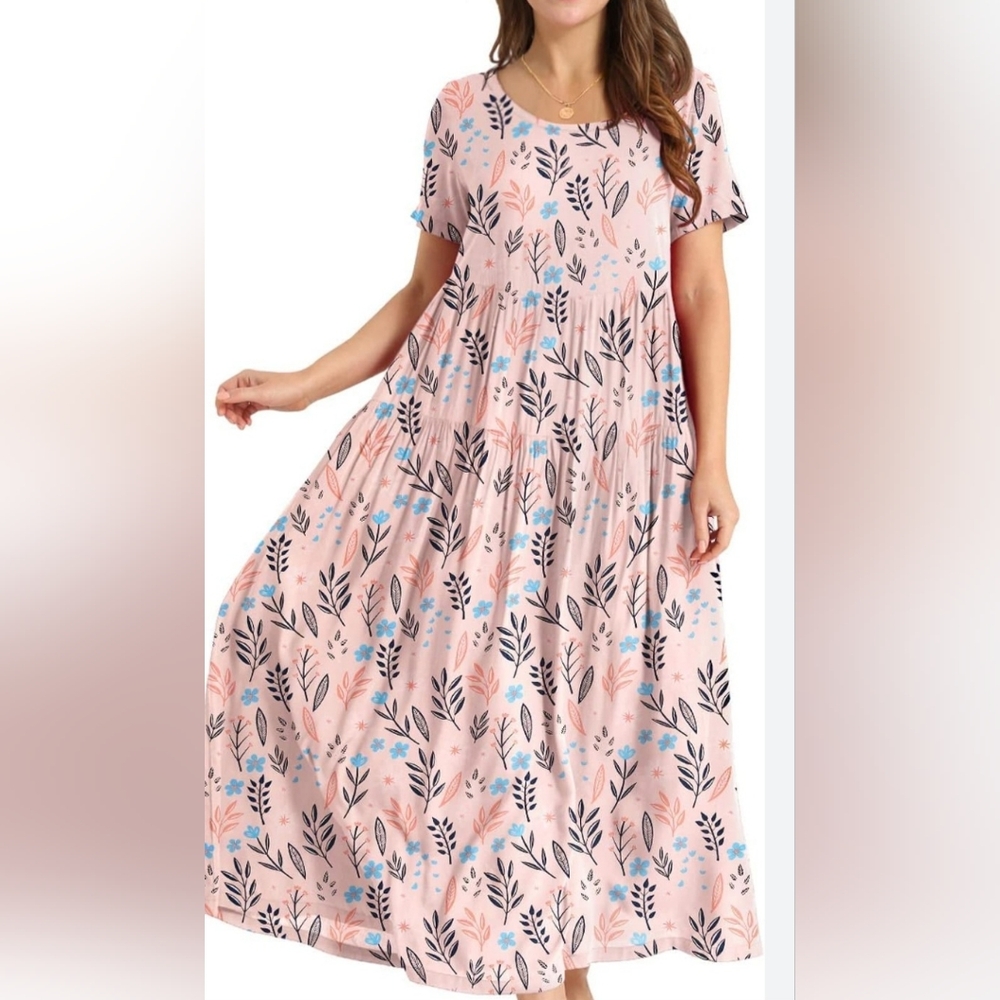YESNO Women  Maxi Dress 100% Cotton